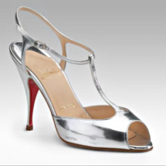 Christian Louboutin Shoes - Christian Louboutin Ernesta Heel Silver
